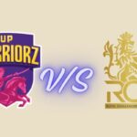 up warriorz vs royal challengers cricket timeline